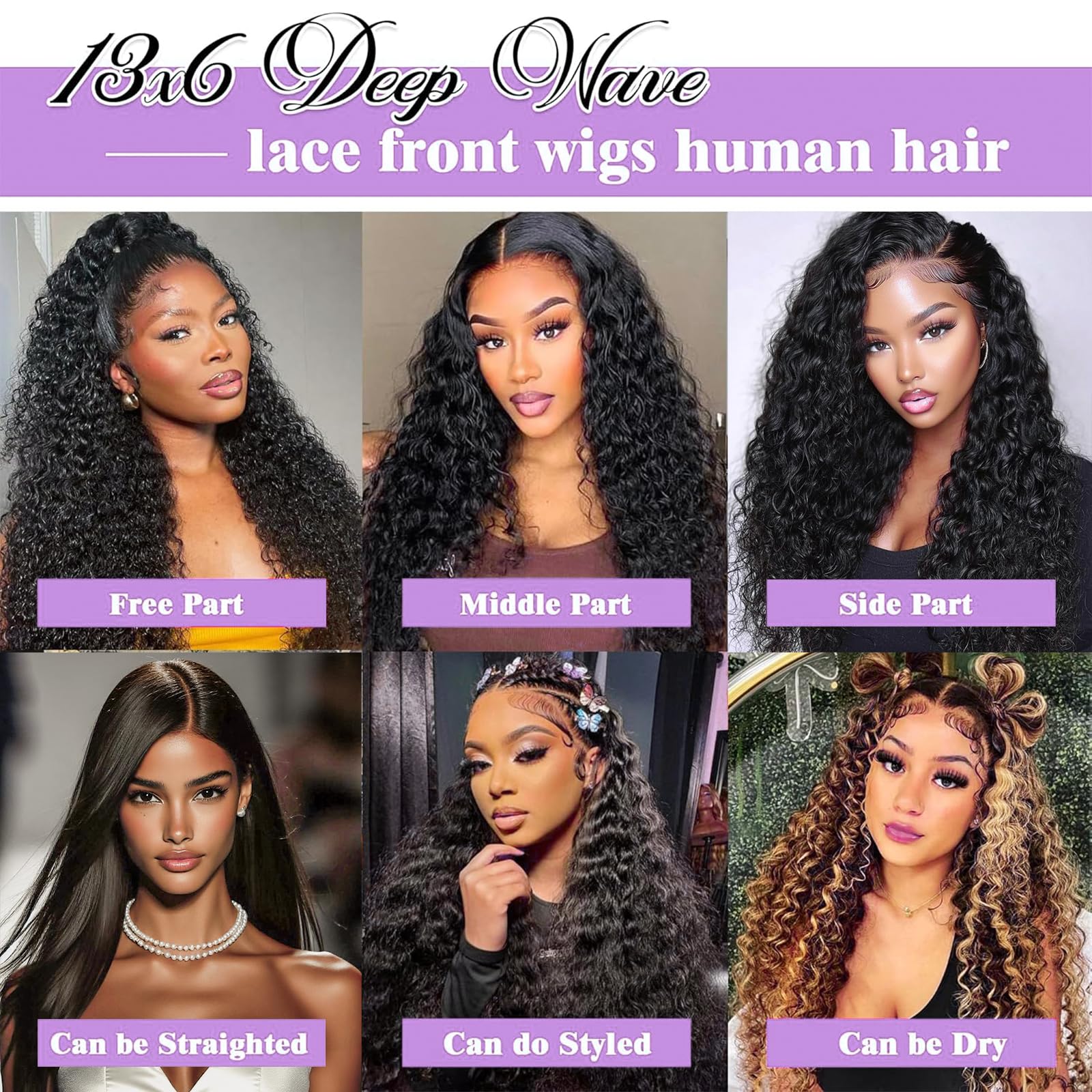 Mepurer deep wave wig cap construction ensures breathable, secure fit