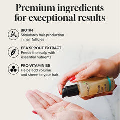Meraz Pureauty Naturals Biotin Shampoo and Conditioner pair enhances hair routine outcomes.