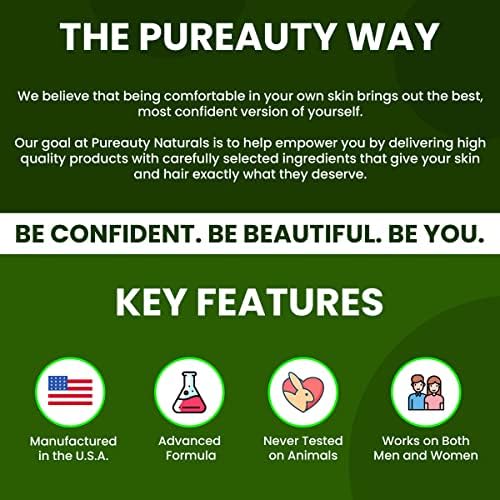 Meraz Pureauty Naturals Thickened-Look Hair effect close-up.