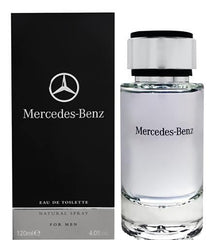 Mercedes-Benz Cologne for Men bottle front highlights luxury and all-day fragrance.