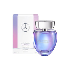 Mercedes Benz Fanciful mandarin-rose note close-up highlighting citrus and floral balance.