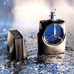 Mercedes-Benz Man emblem with three-pronged star visible signals prestige and quality