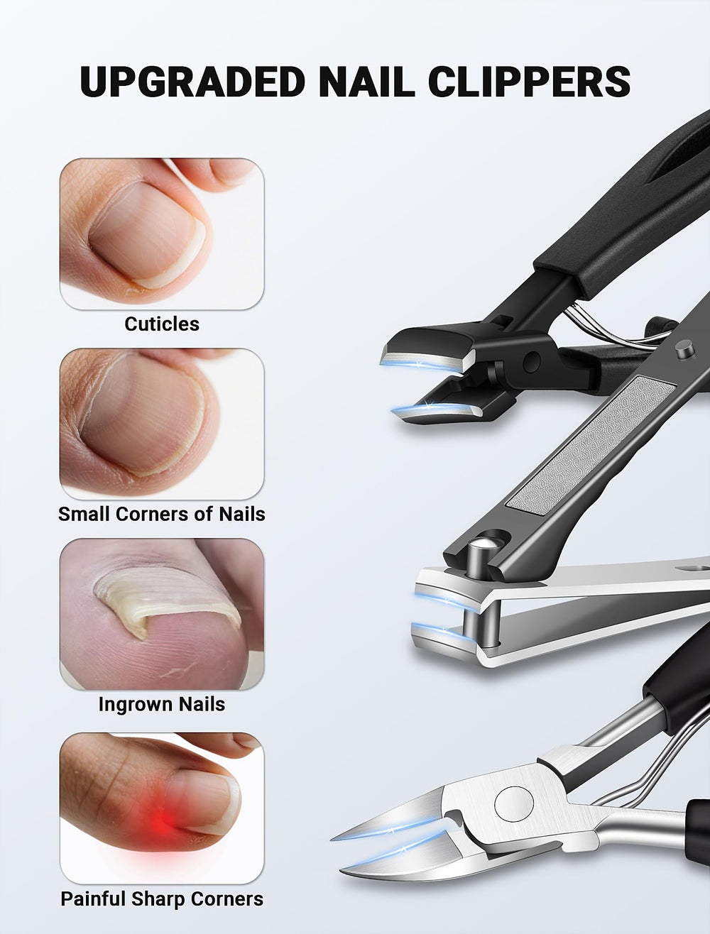 MERDTTES upgraded slanted clipper for smooth cuts at 45°.