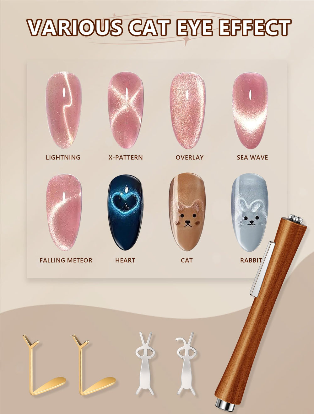 MERDTTES rabbit-tip in action creates bunny accents for playful nail art.