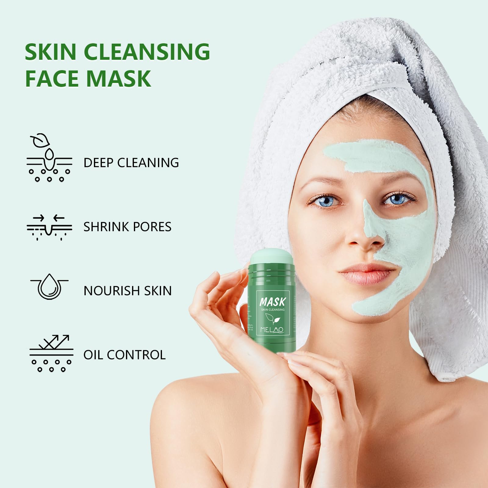 Mererke Pretty green tea clay mask-moisturized-skin suggests long-lasting hydration after use