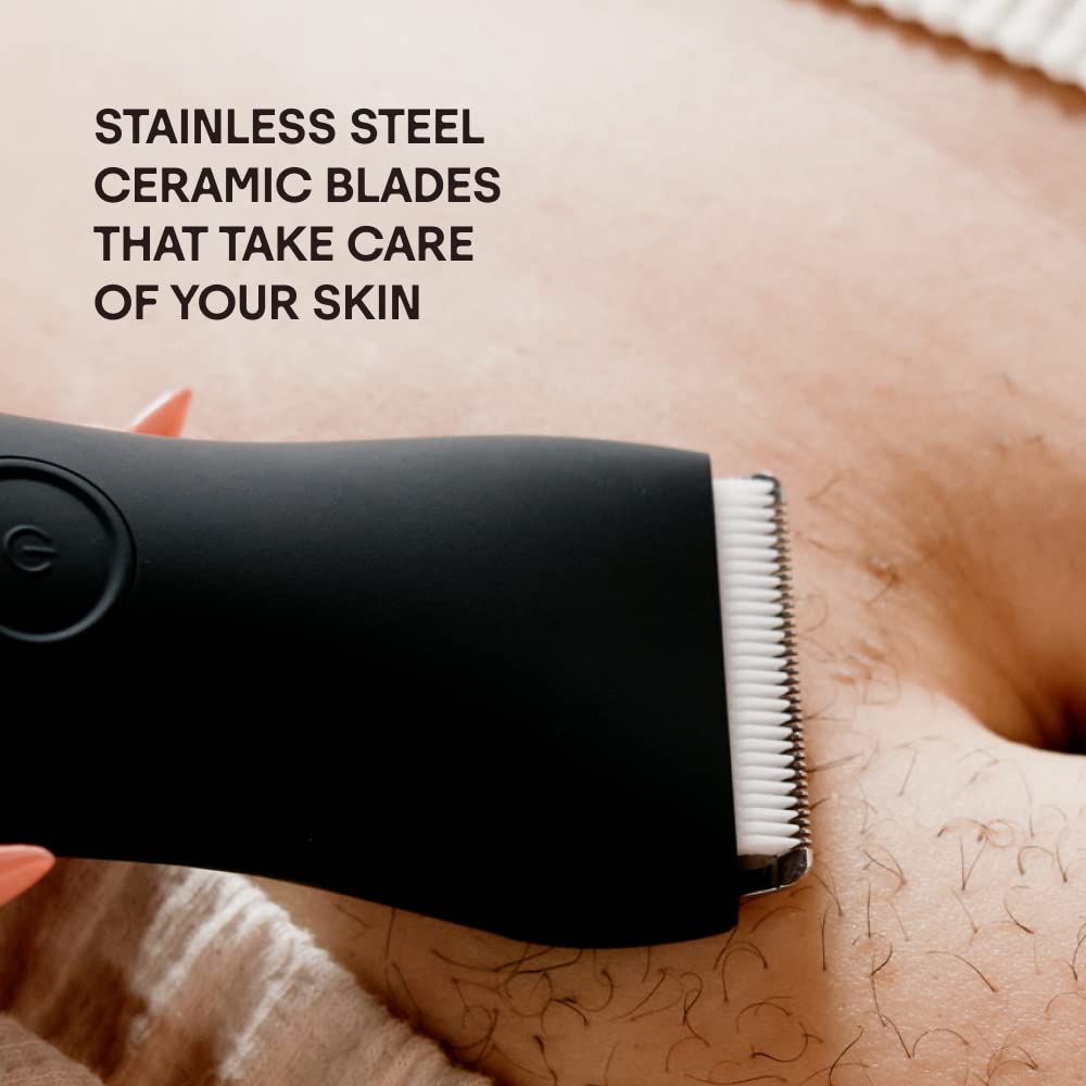 Meridian onyx ceramic blades for trimmer pack—sharp, smooth body hair trimming