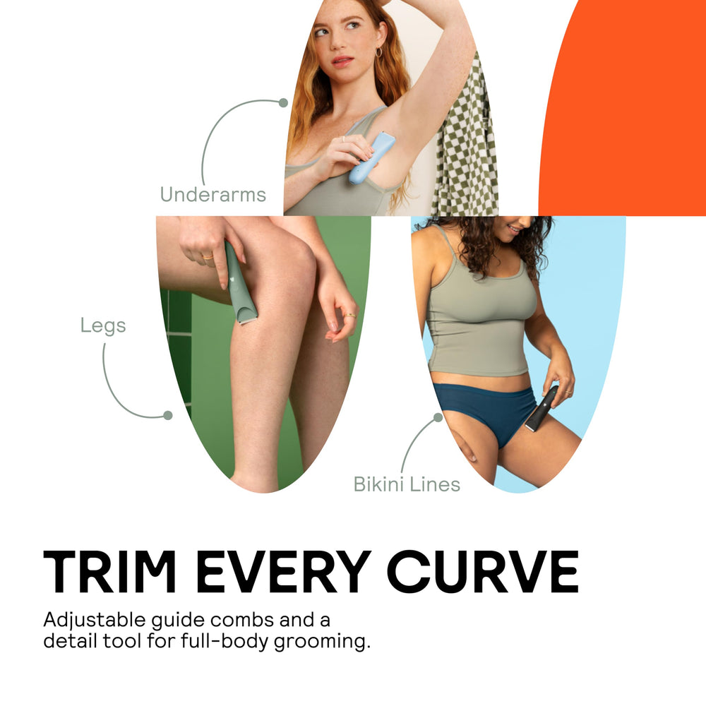 MERIDIAN Slimmer Trimmer LED spotlight helps you see the bikini line clearly.