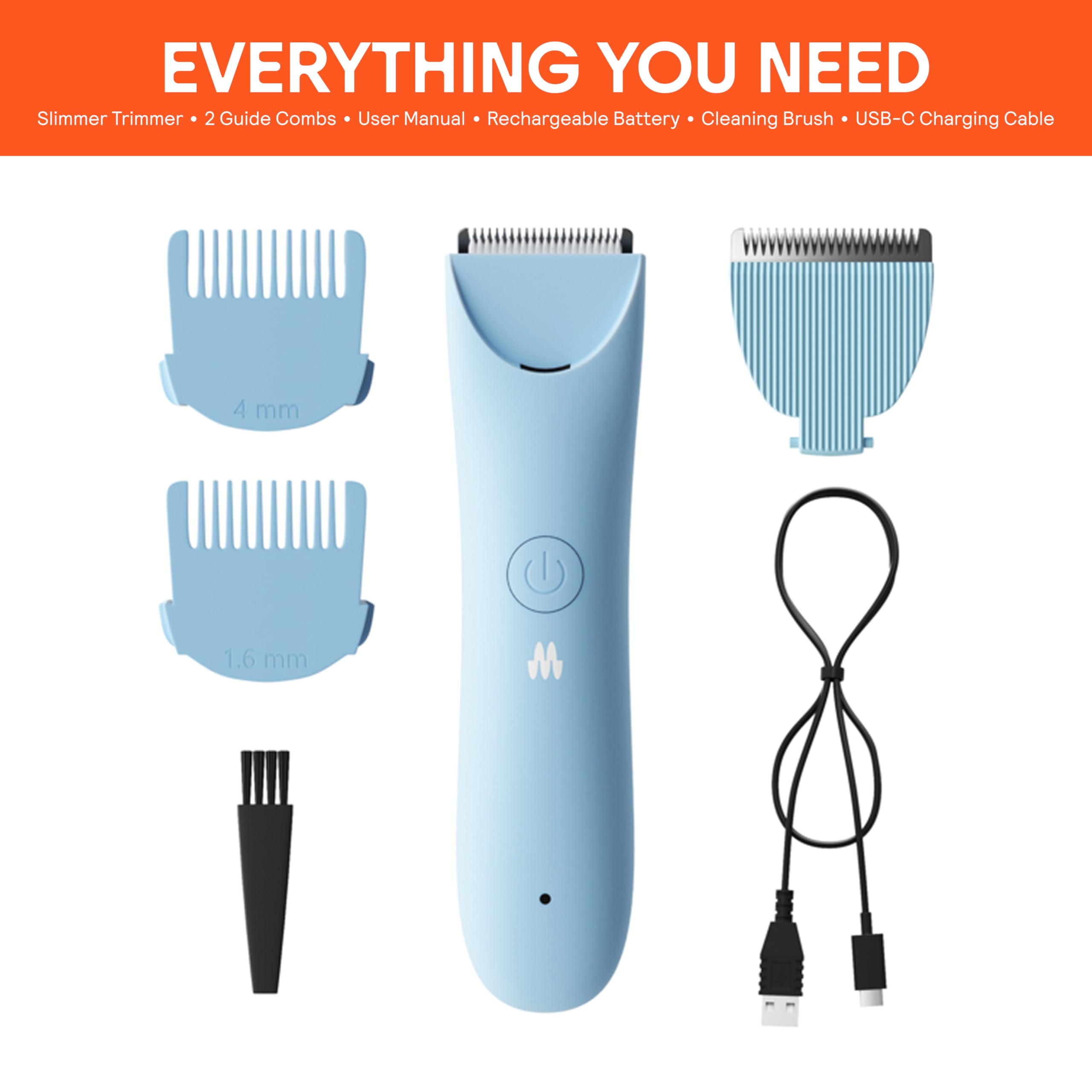MERIDIAN Slimmer Trimmer wet-dry-use supports discreet travel grooming.