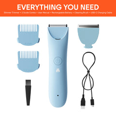 MERIDIAN Slimmer Trimmer wet-dry-use supports discreet travel grooming.