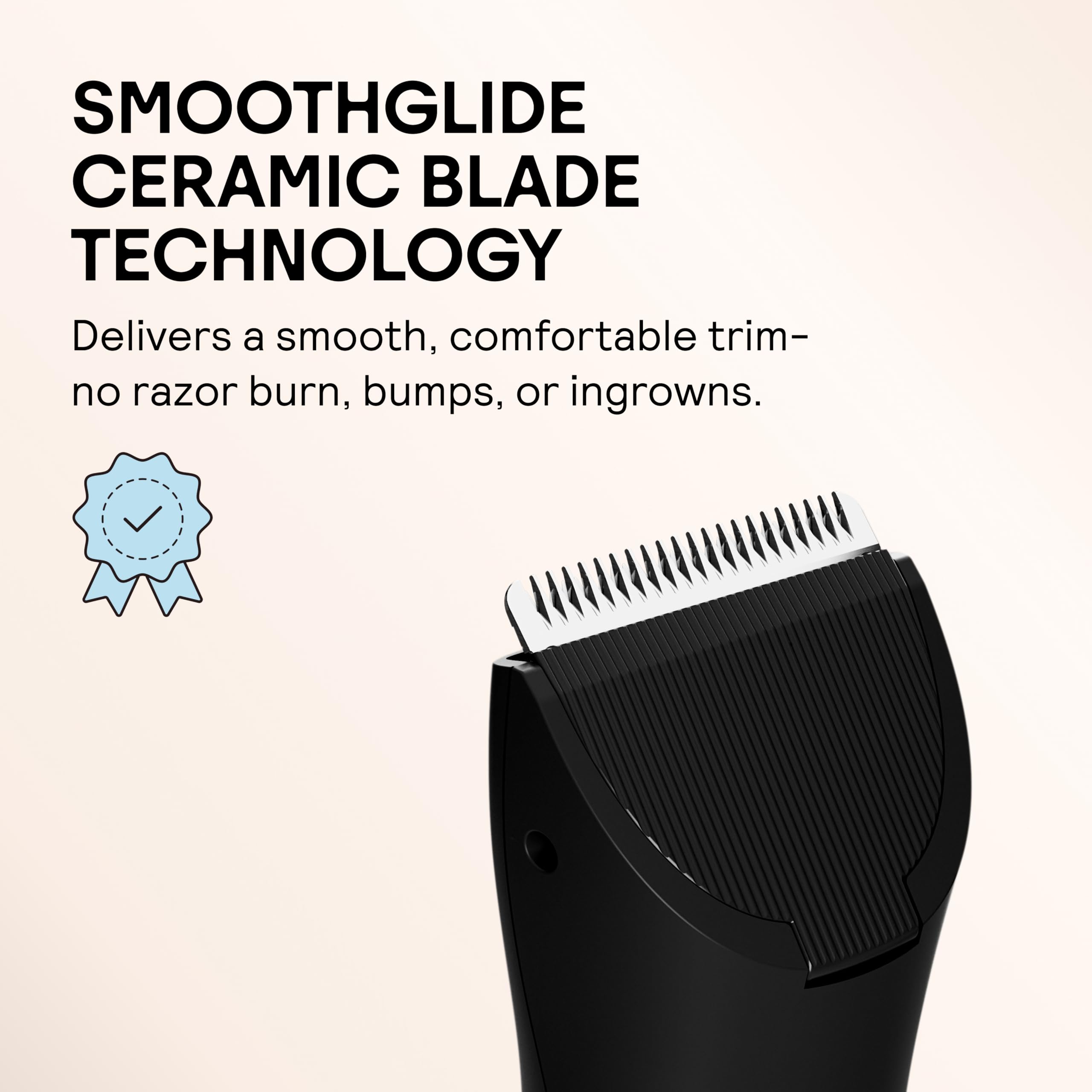 MERIDIAN The Trimmer Original cleaning brush keeps blades clean for hygiene