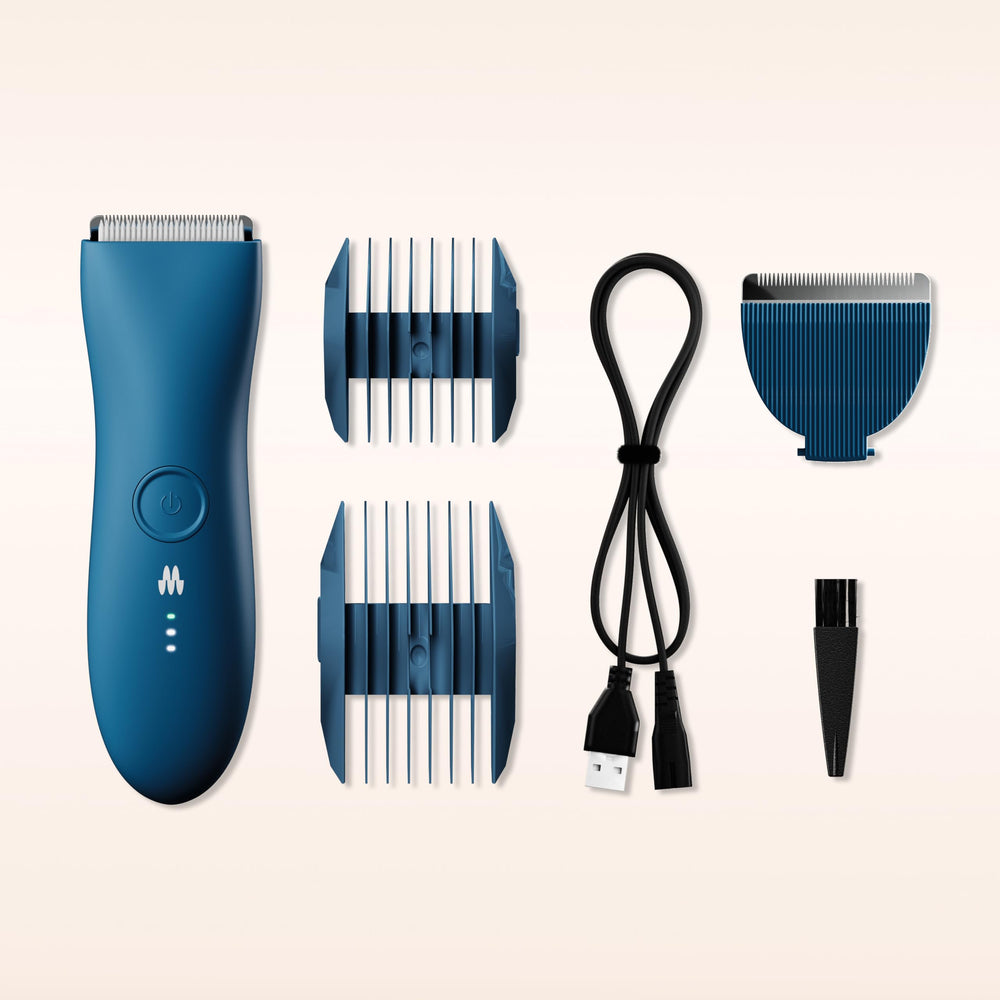 Meridian The Trimmer Original cleaning brush included supports easy maintenance.