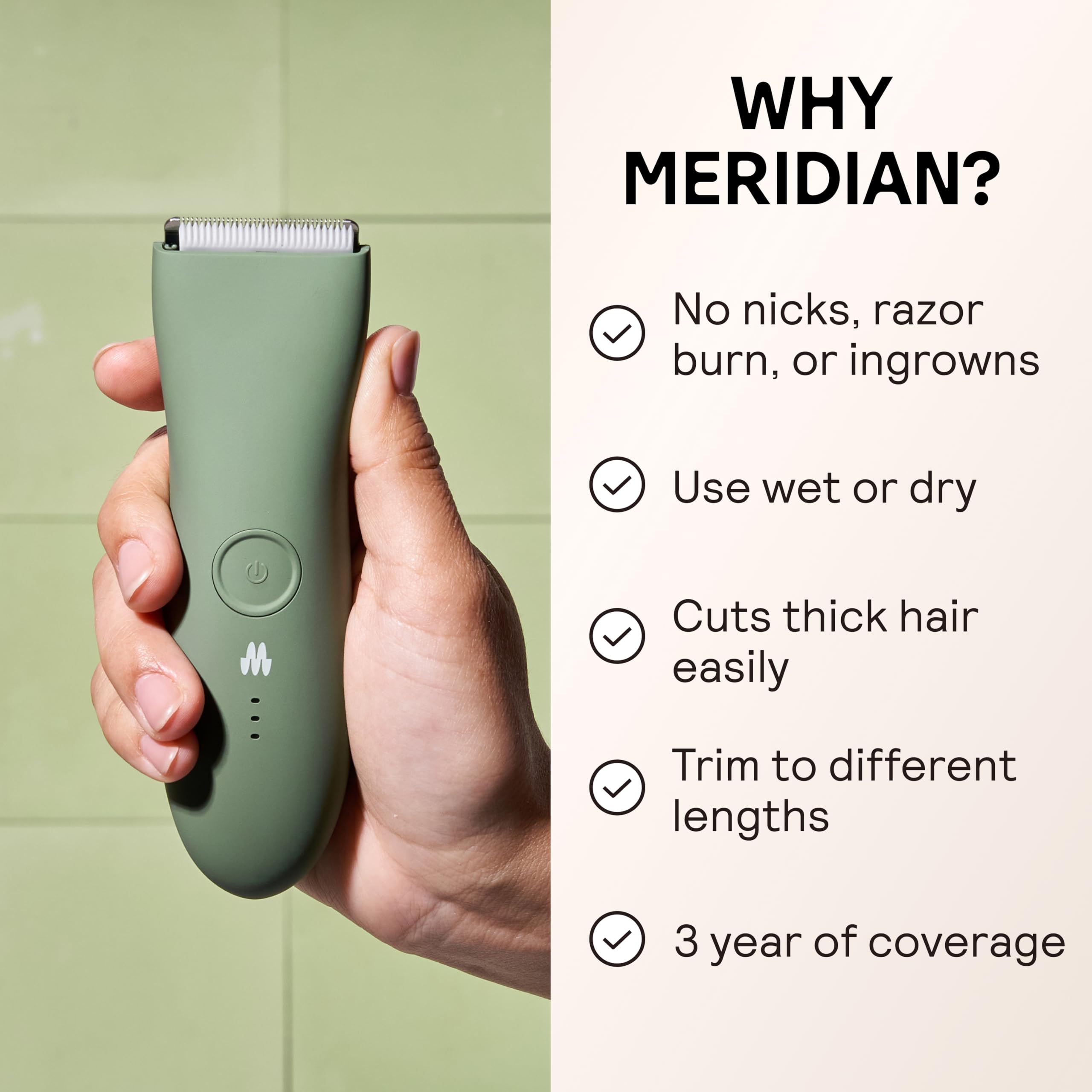 MERIDIAN The Trimmer Original in waterproof use for shower grooming