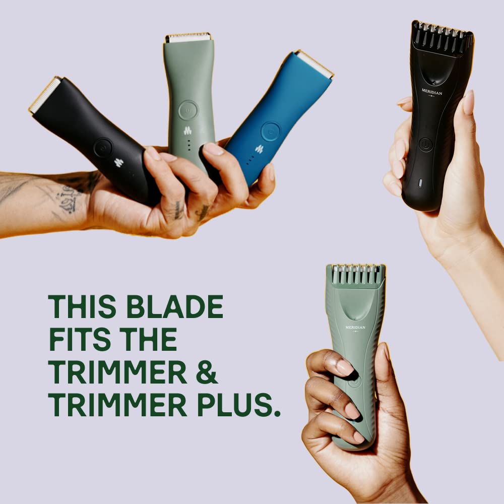 Meridian trimmer blade installation step; secure click-in fit