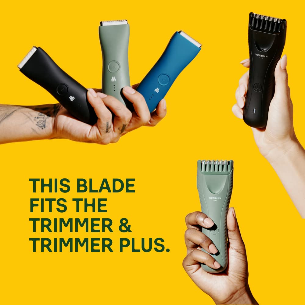 Meridian Trimmer blade installation demonstrated for easy replacement.