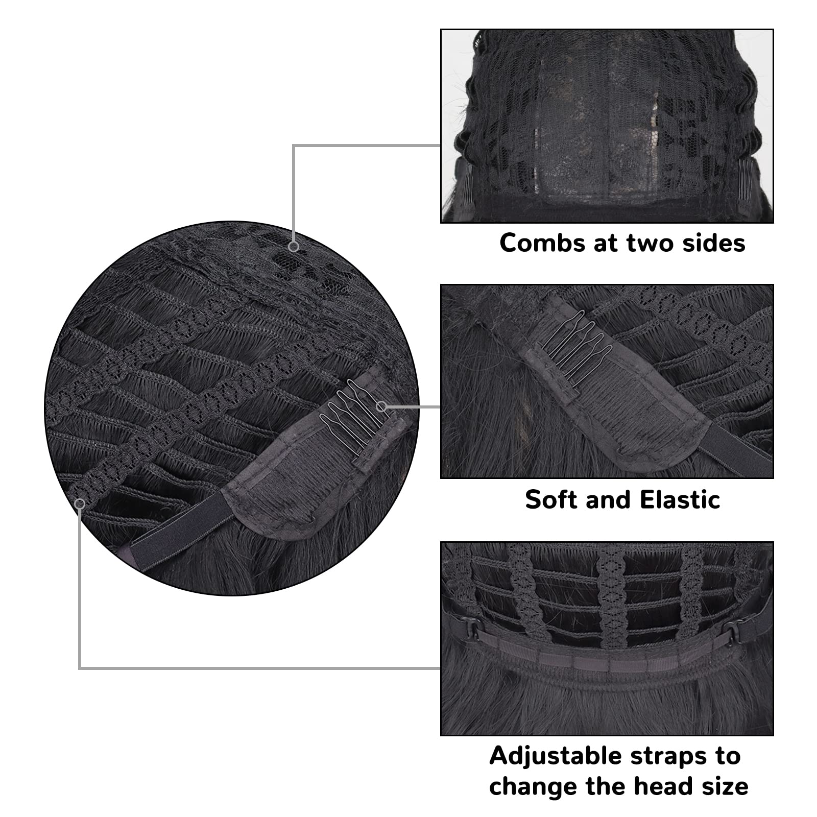 MerisiHair adjustable cap strap 21-23 ensures secure fit across head shapes