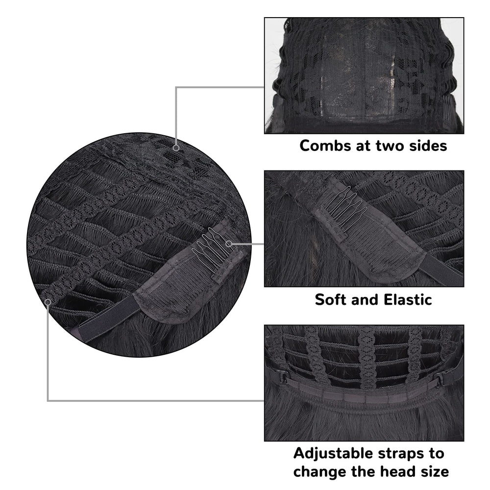 MerisiHair adjustable cap strap 21-23 ensures secure fit across head shapes