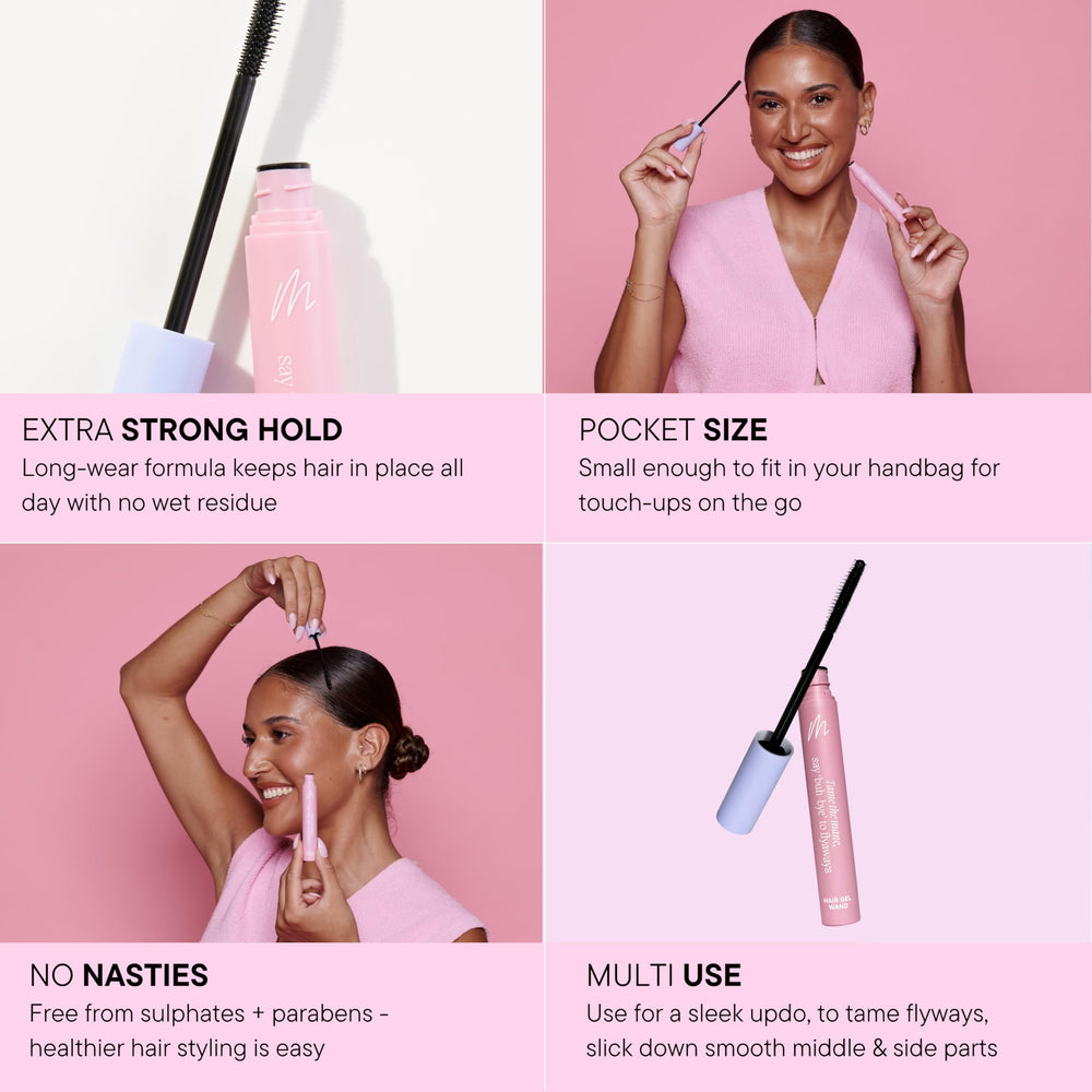 Mermade Hair Gel Wand slick-down-baby-hairs focus for a neat, refined look