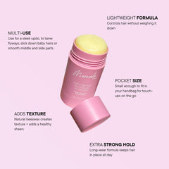 Mermade Hair wax stick pink pack sleek back look long-lasting shine.