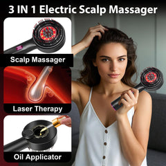 MERNUNUX 360° Scalp Massager in action offering soothing, massage-like scalp relief