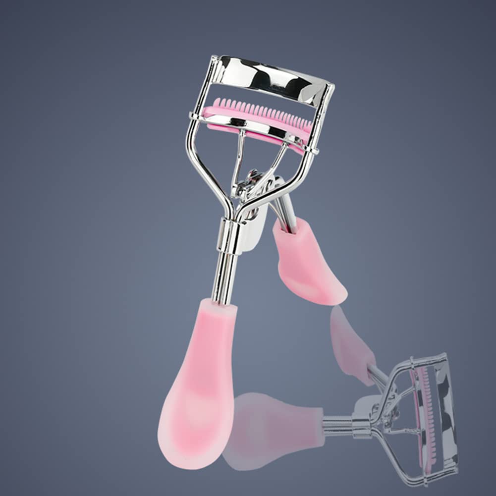 MERVK eyelash curler ergonomic hinge for even pressure.