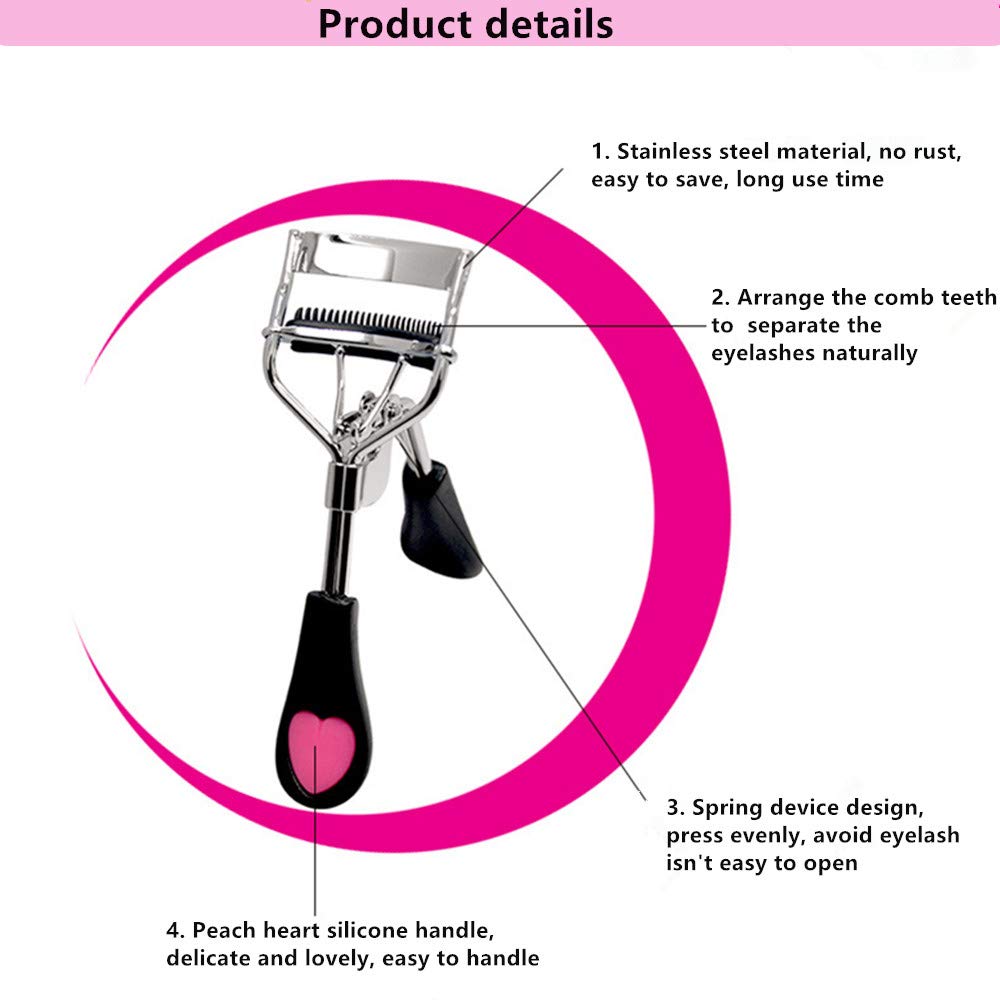 MERVK lightweight, compact curler fits in a cosmetic bag.