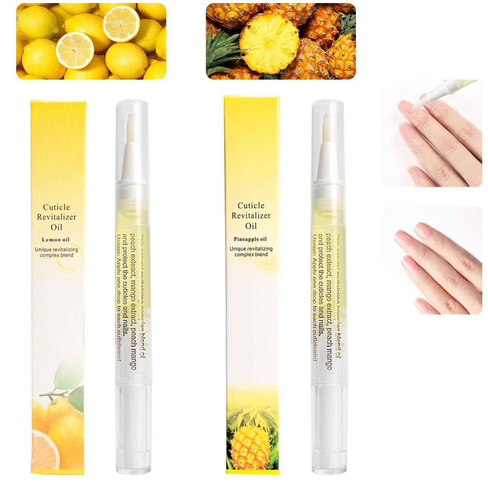Meschett cuticle oil pen package for on-the-go nail care and easy dosing.