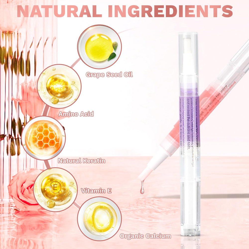 Meschett cuticle oil pen packaging display highlights travel-friendly design