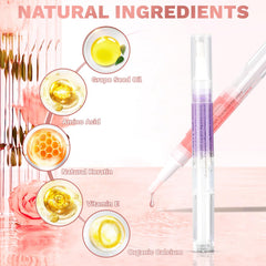 Meschett cuticle oil pen packaging display highlights travel-friendly design