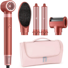 MESCOMB 5-in-1 hot air styler front view for quick home styling.