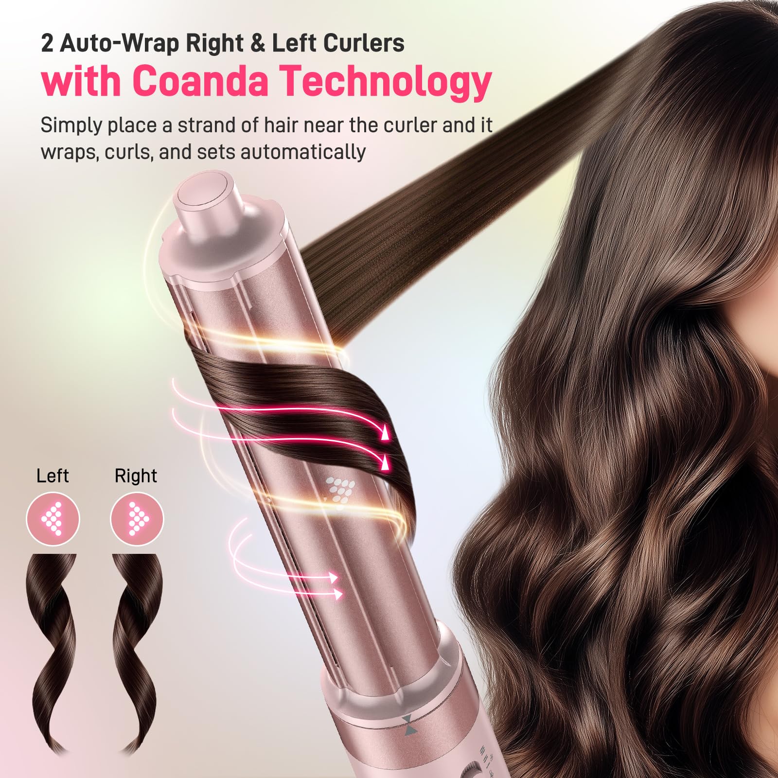 MESCOMB COANDA technology enables fast drying with lower heat for gentler styling.