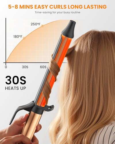 MESCOMB dual-voltage curling iron suitable for global use.