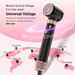 MESCOMB dual-voltage hair styler travel bag included keeps styling gear organized on trips