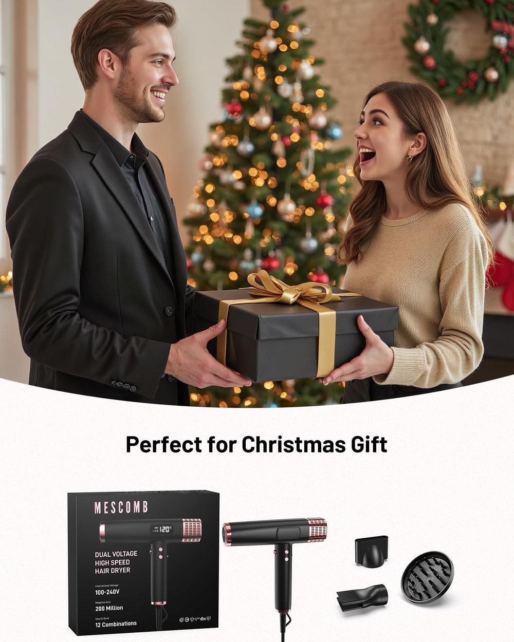 MESCOMB gift-ready packaging shown as a thoughtful gifting option.