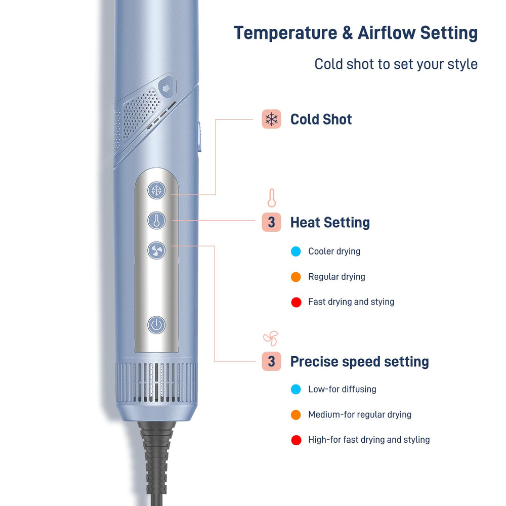 MESCOMB hot air multi-styler low-noise design supports quiet styling sessions.