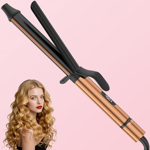 MESCOMB long-barrel curling iron 1.25 inch for faster, voluminous curls.