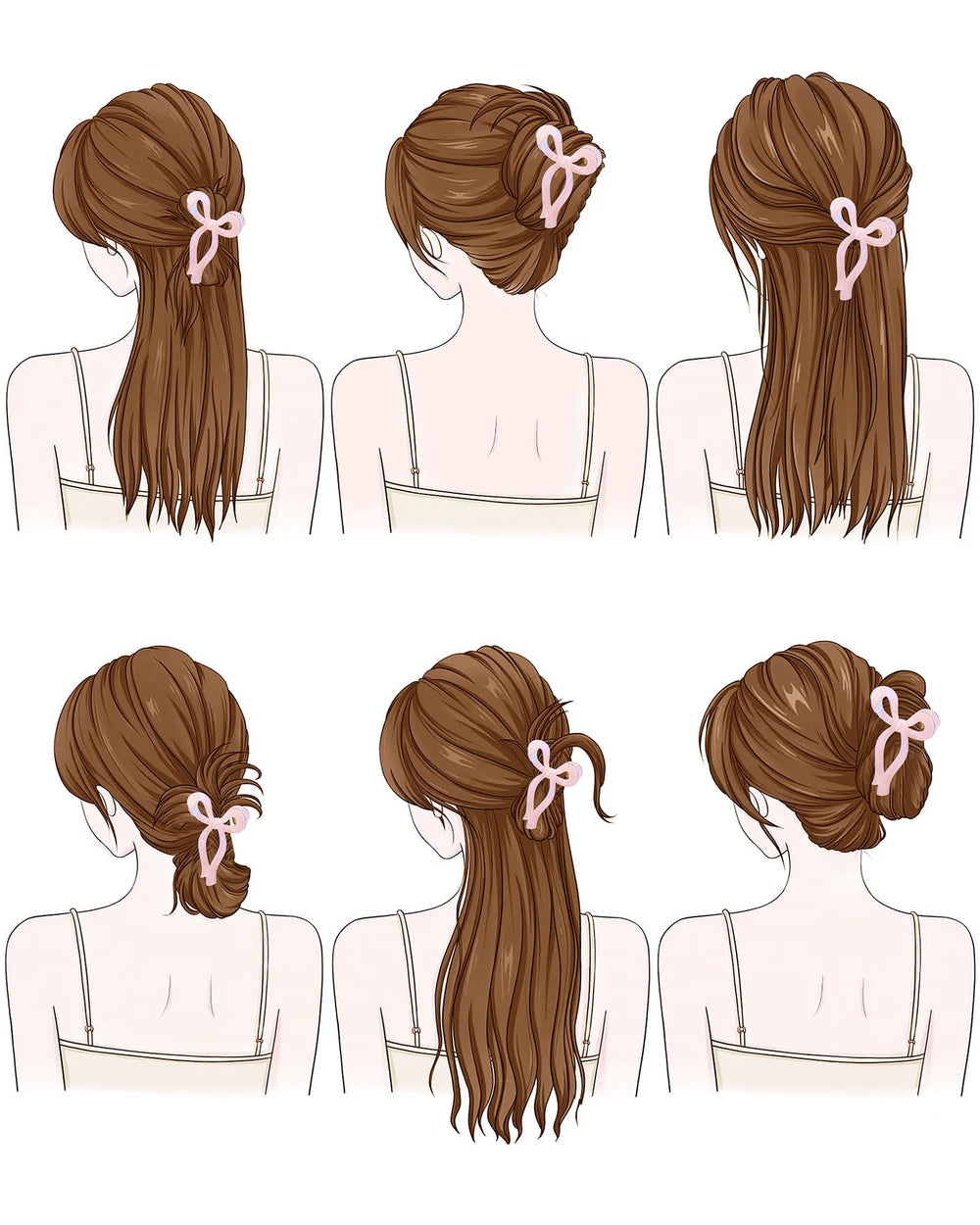 Mesovor bow clip worn during daily wear for effortless shine