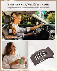 Mesovor square lay-flat clip demonstrates comfortable fit with no head pressure.