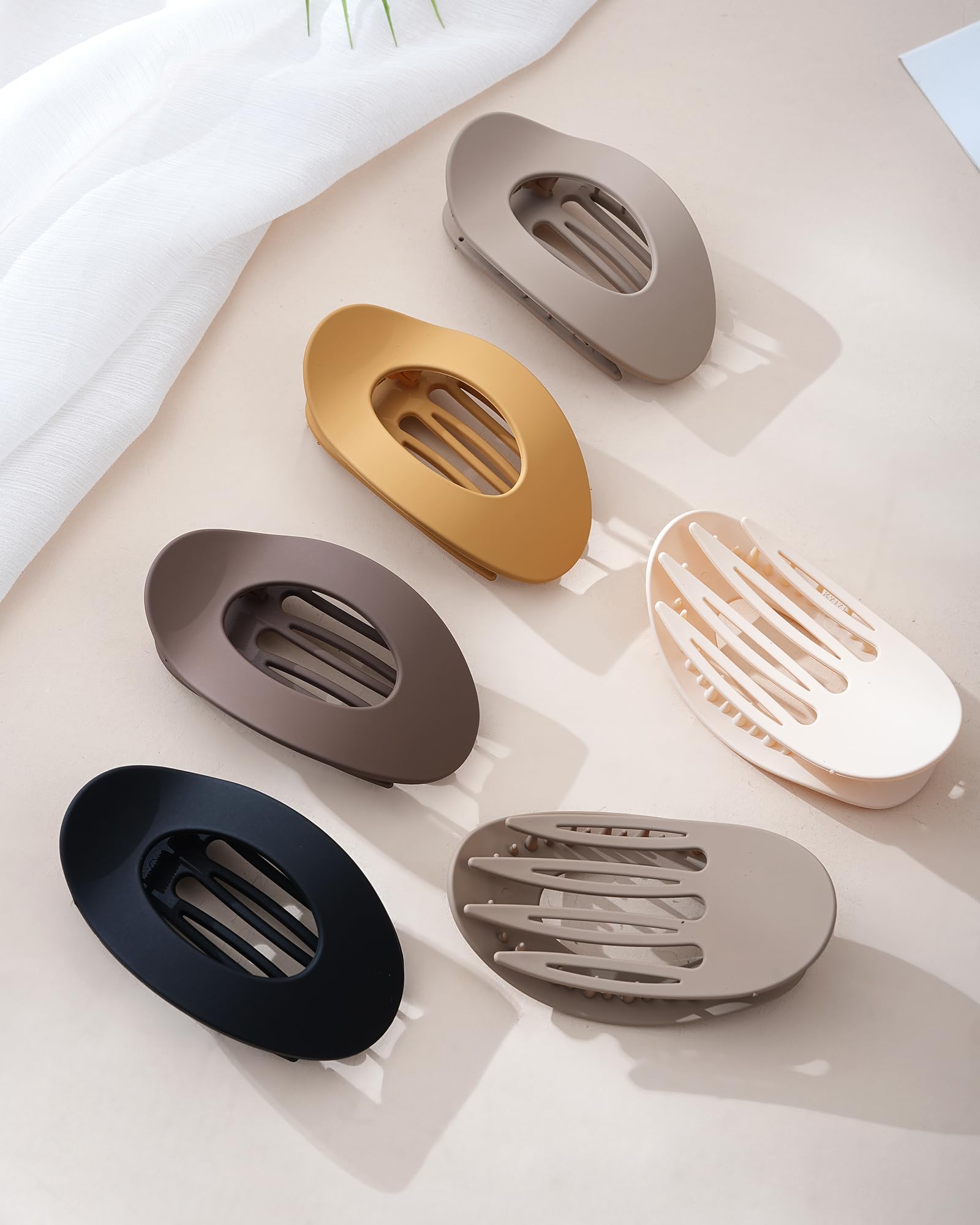 Mesovor flat hair clip color assortment complements outfits while securing hairstyles.