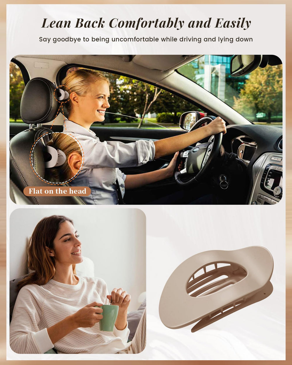Mesovor flat hair clip with non-slip multi-tooth grip holds hair securely across styles.