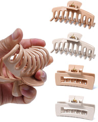 Mesovor silicone hair clip square closeup shows secure snag-free daily styling.