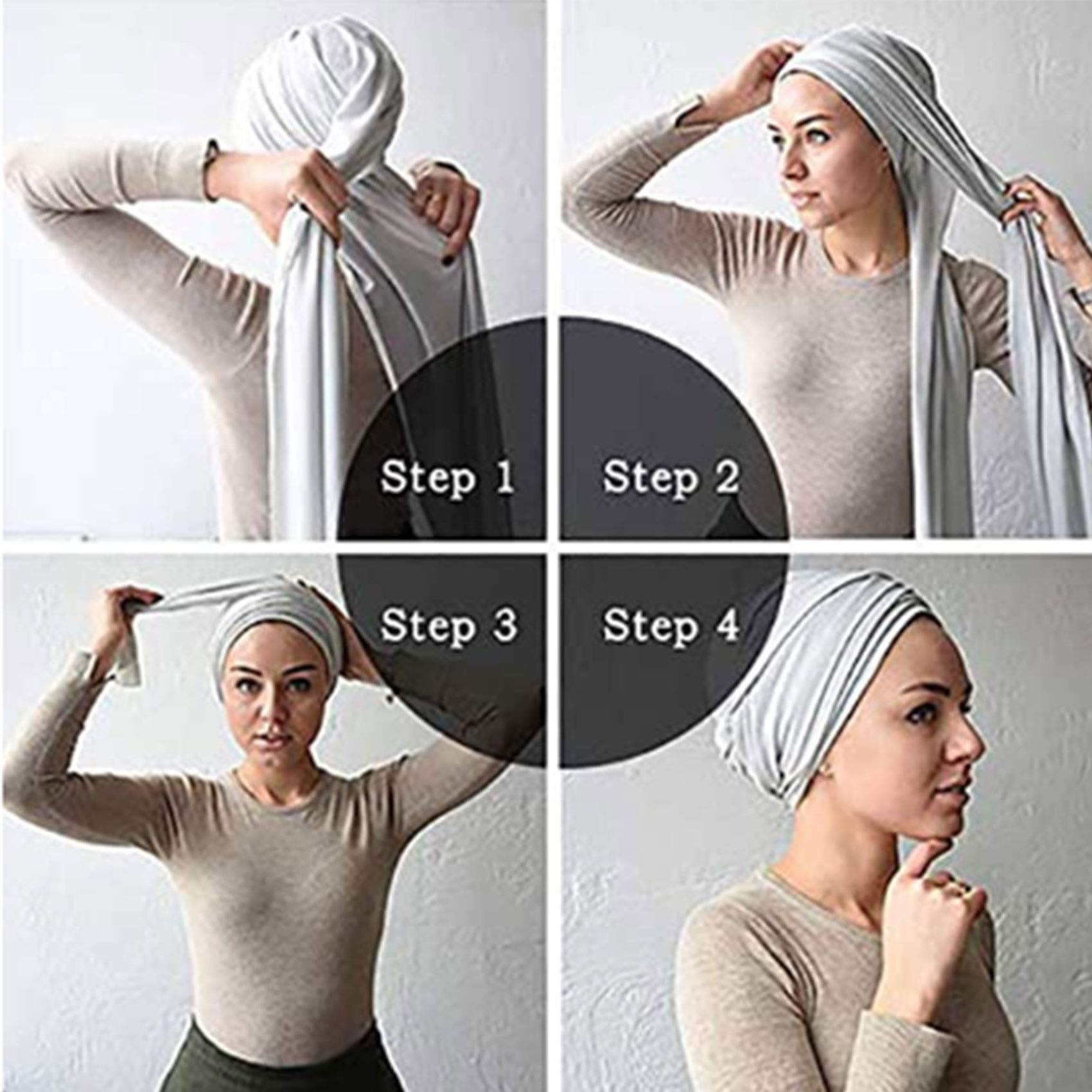 Messen headwrap Set 01 easy knot and bow styling options