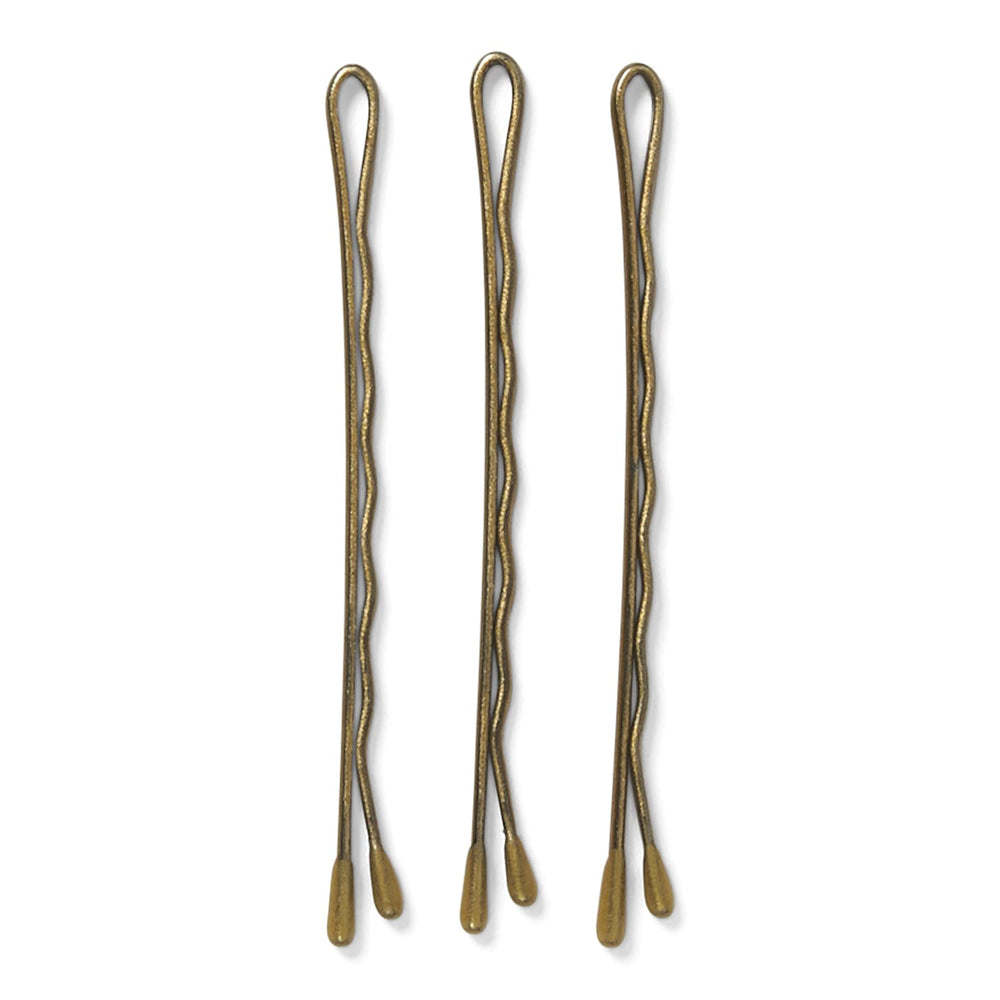 Metagrip Blonde Bobby Pins close-up rust-resistant tips ensure lasting durability for everyday styling.