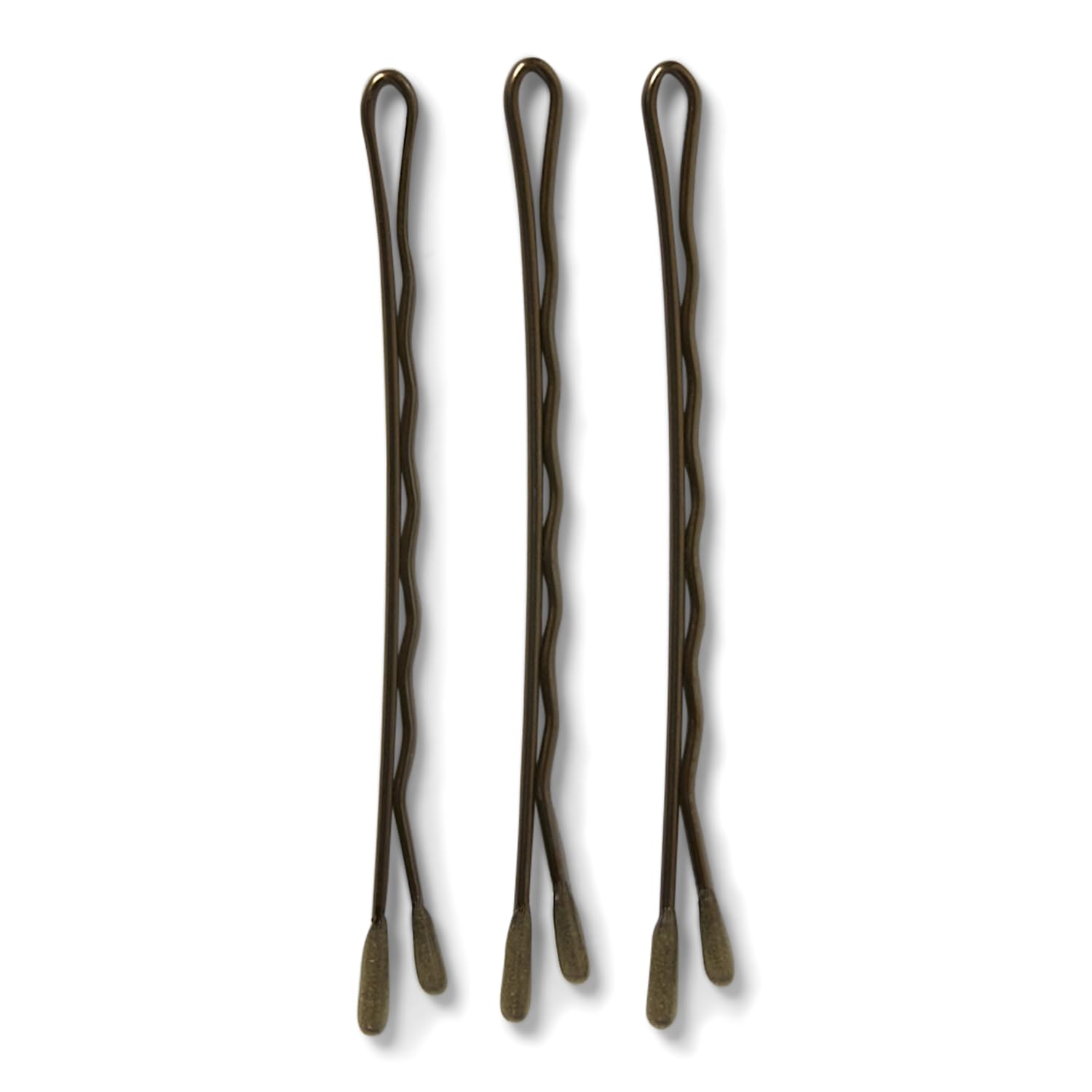 MetaGrip Bronze Bobby Pins closeup on rust-resistant tips for durability.