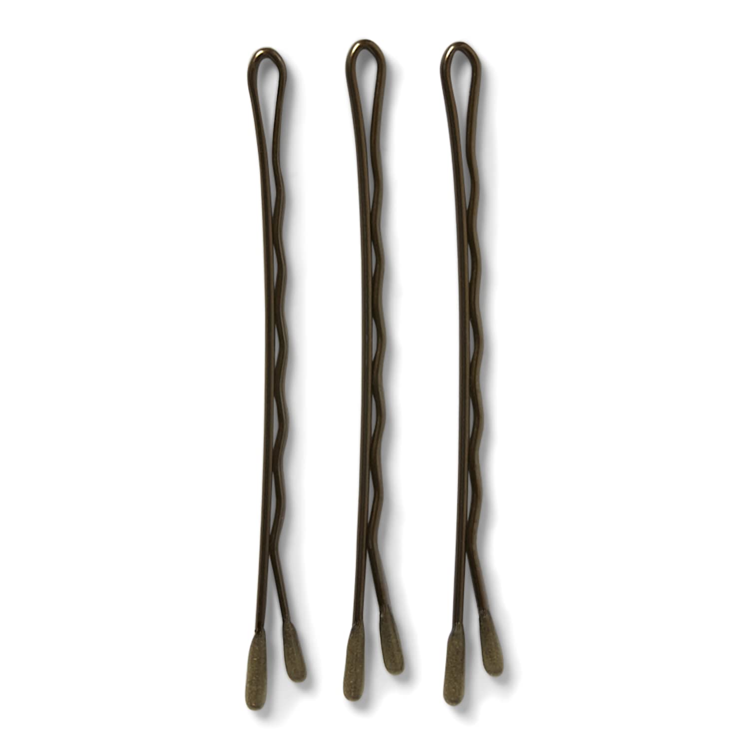 MetaGrip Bronze Premium Bobby Pins angled view highlighting secure slip-proof grip for all-day hold.