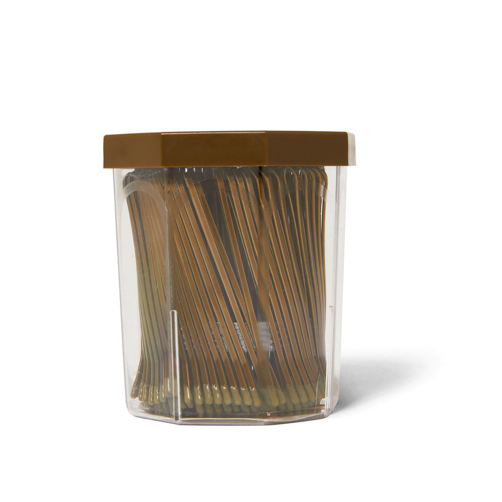 MetaGrip Bronze Premium Roller Pins closeup tip highlights durable tips for smooth styling.