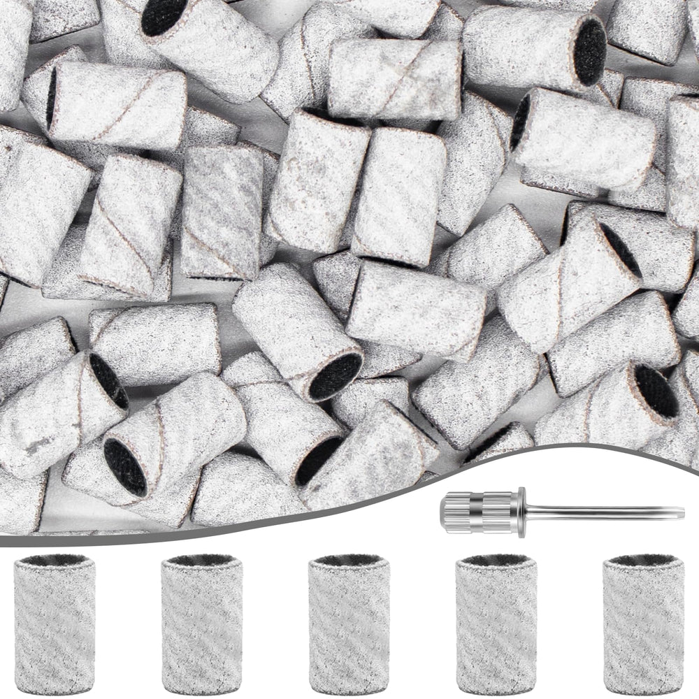METEOROCK 240 grit sanding band close-up for precise natural nail shaping.
