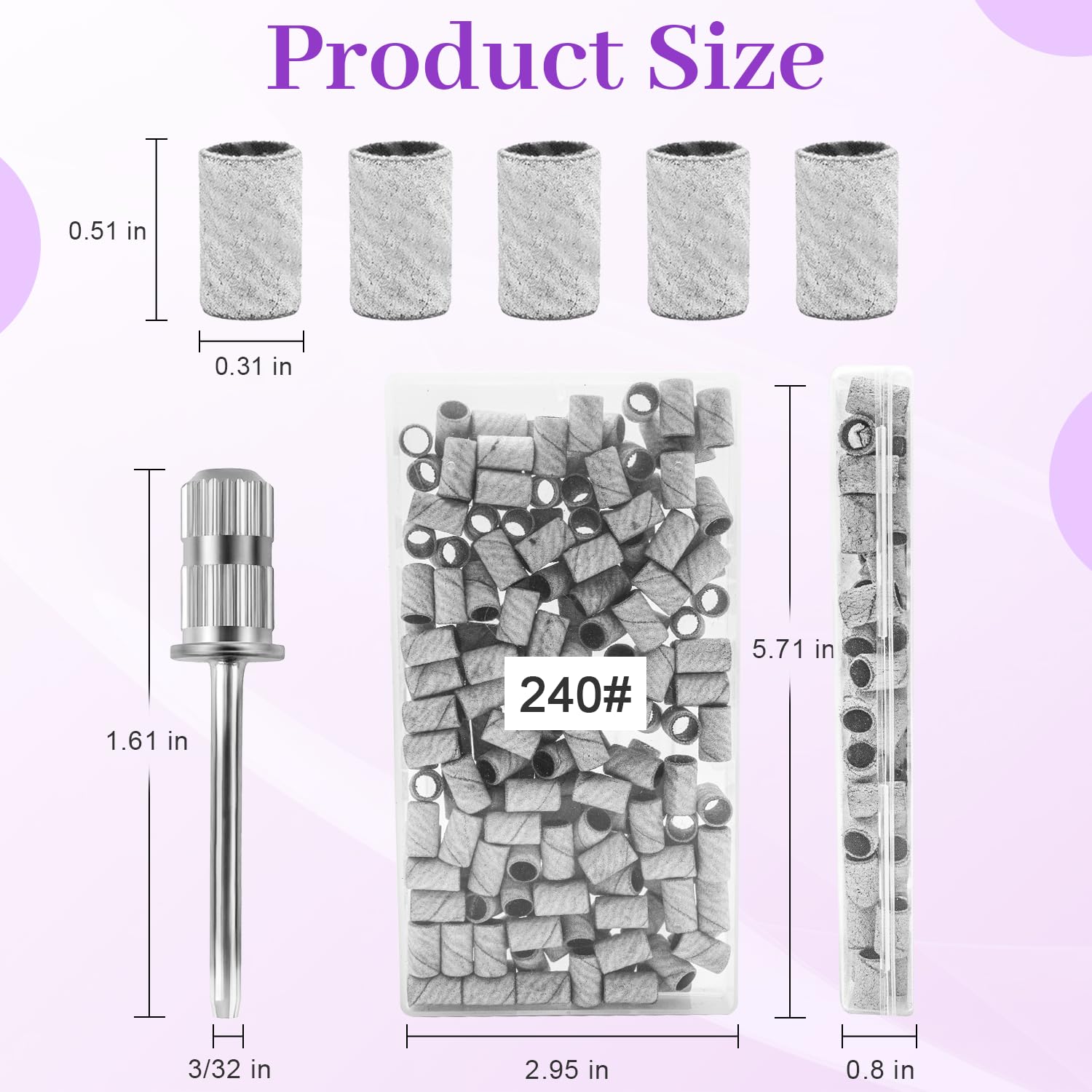 METEOROCK zebra sanding bands in packaging for clean, ready-to-use manicure tools.