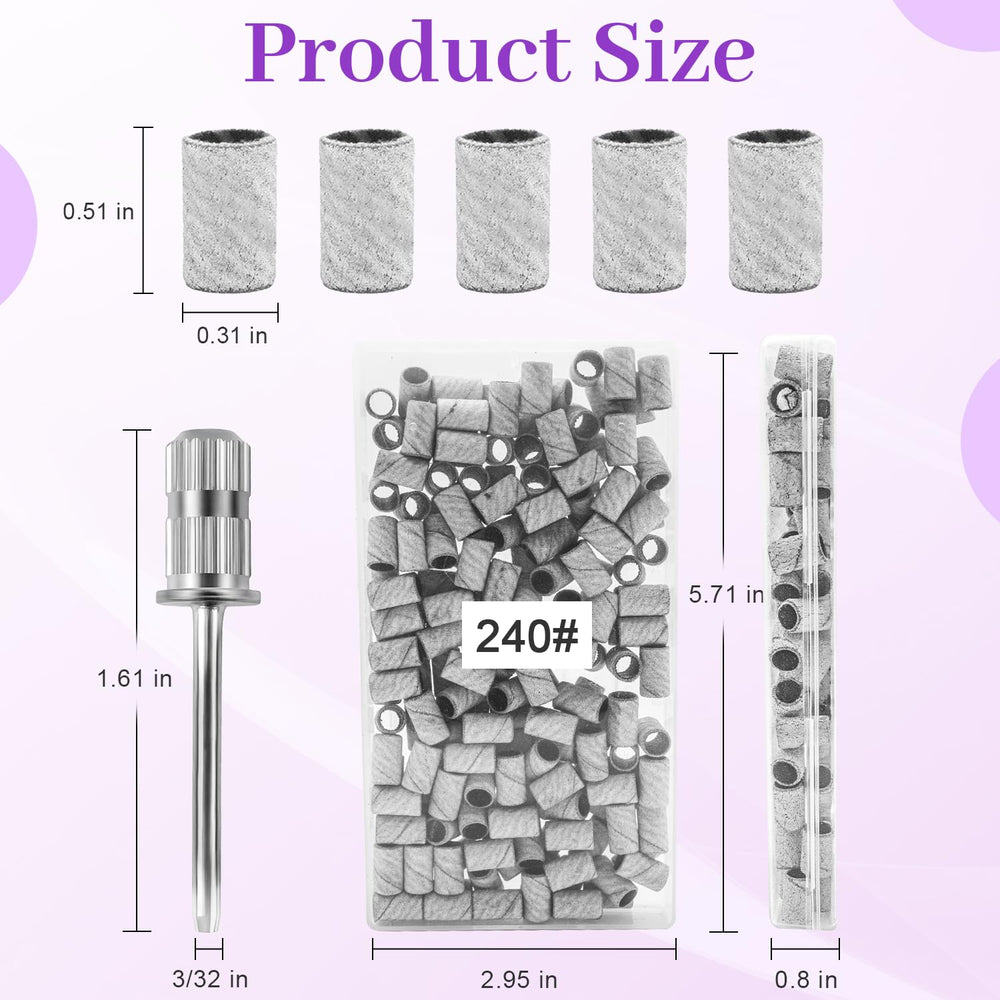 METEOROCK zebra sanding bands in packaging for clean, ready-to-use manicure tools.