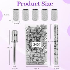 METEOROCK zebra sanding bands in packaging for clean, ready-to-use manicure tools.