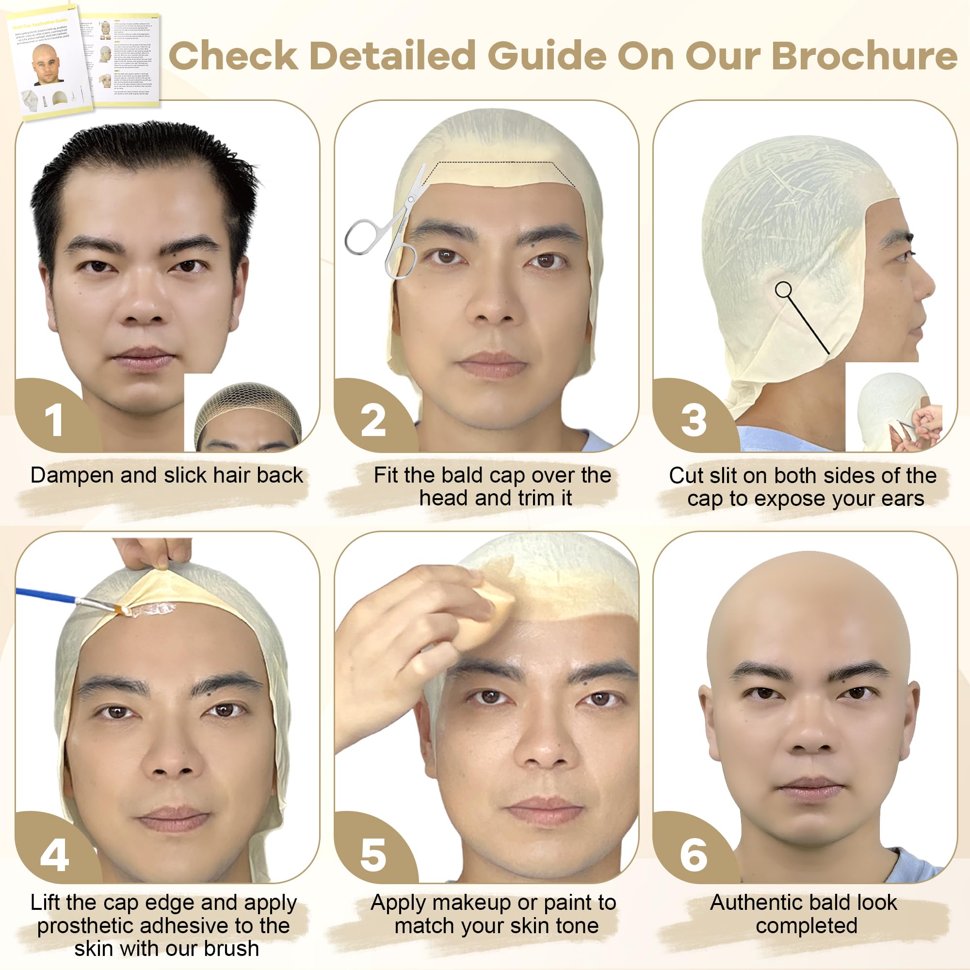MetFun nude wig cap and safety scissors emphasize professional prep tools.